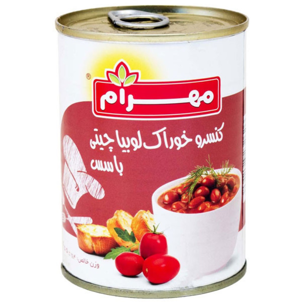  عکس کنسرو لوبیاچیتی مهرام